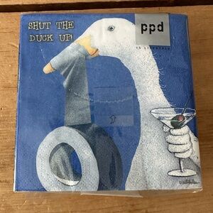 7 packages of cocktail napkins mostly unopened. We are swimming in them !